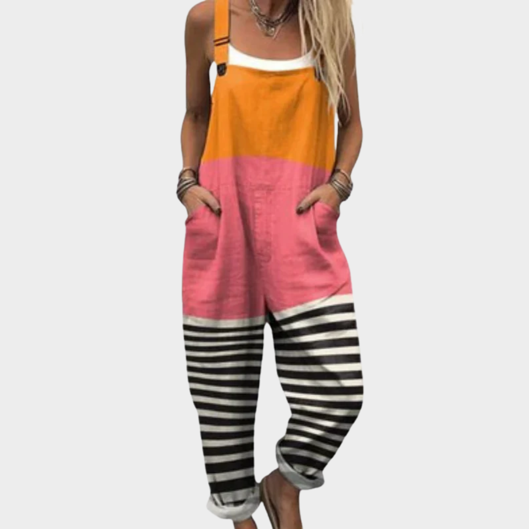 Women’s Comfortable Printed Dungarees