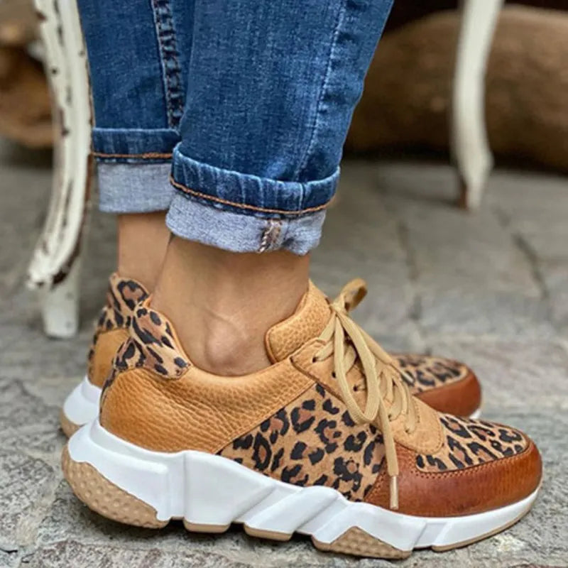 Crissa | Chic & Comfortable Leopard Print Sneakers