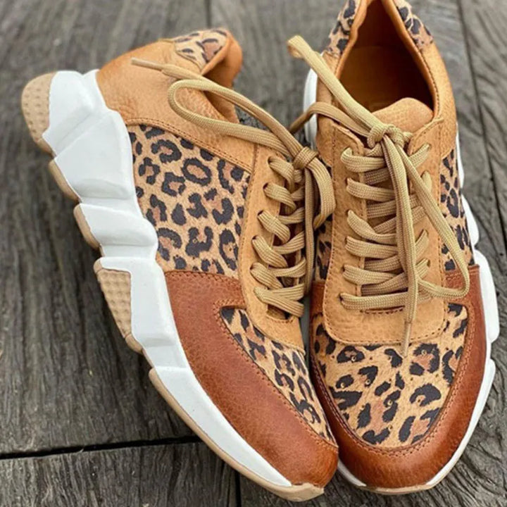 Crissa | Chic & Comfortable Leopard Print Sneakers
