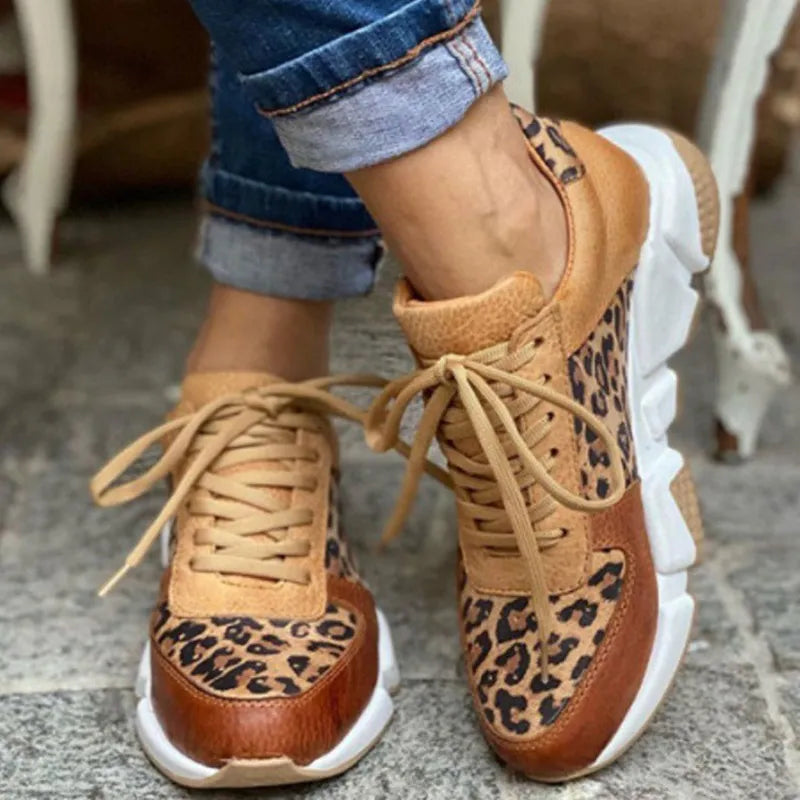 Crissa | Chic & Comfortable Leopard Print Sneakers