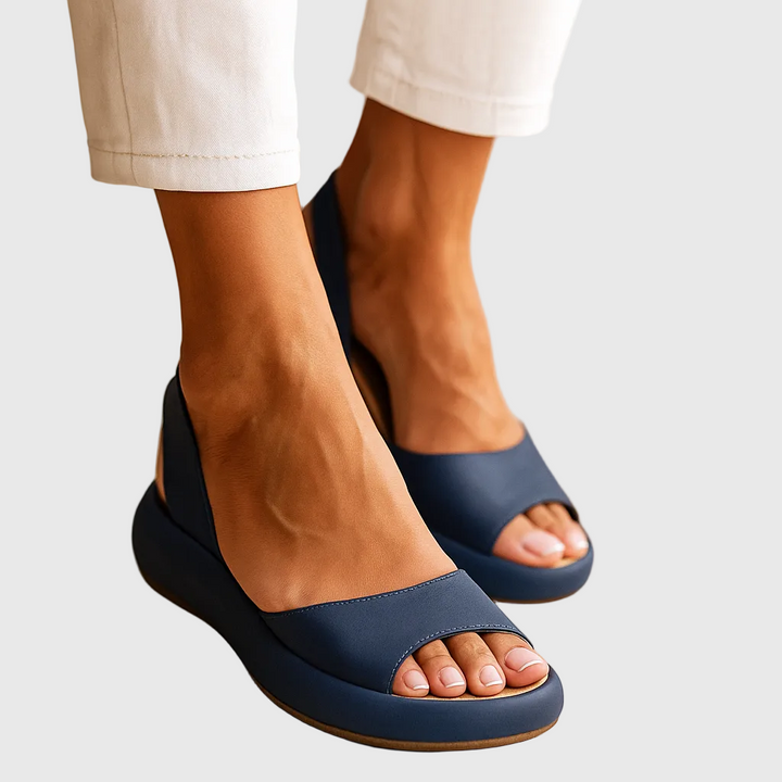 Ivory Open-Toe Sandals with Non-Slip Soles