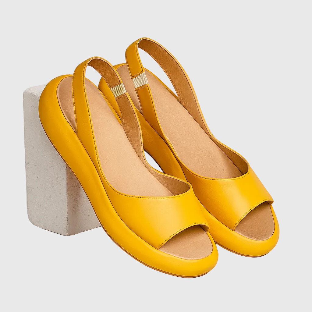 Ivory Open-Toe Sandals with Non-Slip Soles