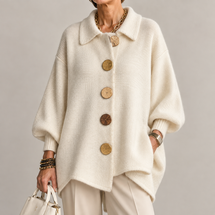 Women’s Oversized Collared Cardigan