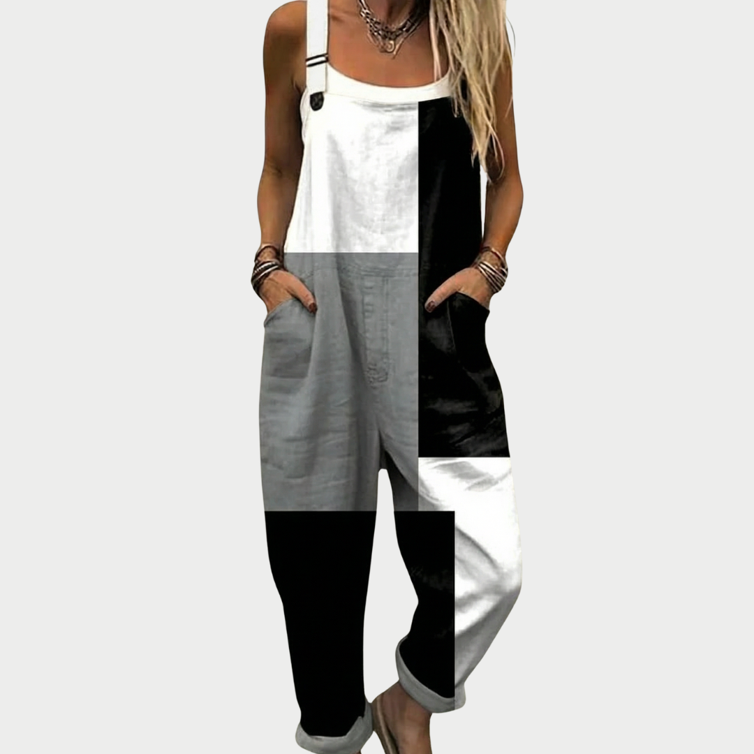 Women’s Printed Relaxed Fit Dungarees