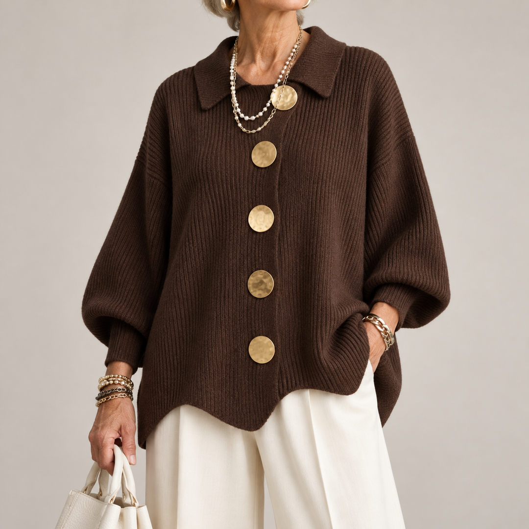Women’s Oversized Collared Cardigan