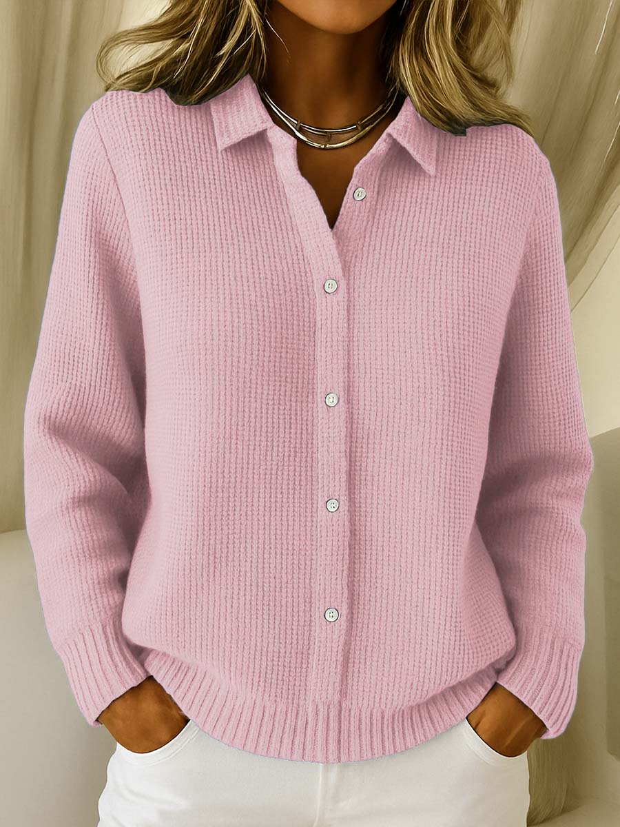 Women’s Soft Knit Button Front Long Sleeve Cardigan
