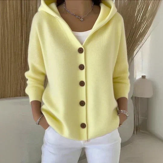 Women’s Soft Knit Hooded Cardigan