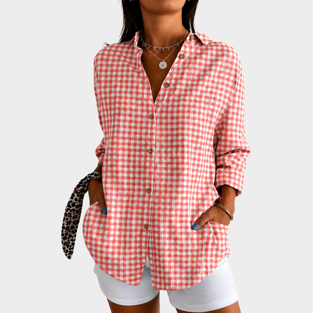 Women’s Casual Summer Coral Blouse