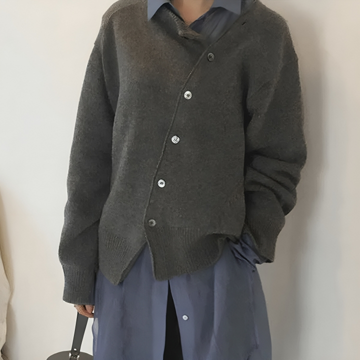 Women’s Soft Knit Relaxed Fit Button Front Cardigan