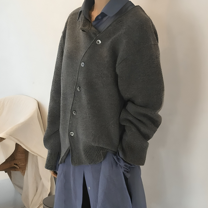 Women’s Soft Knit Relaxed Fit Button Front Cardigan