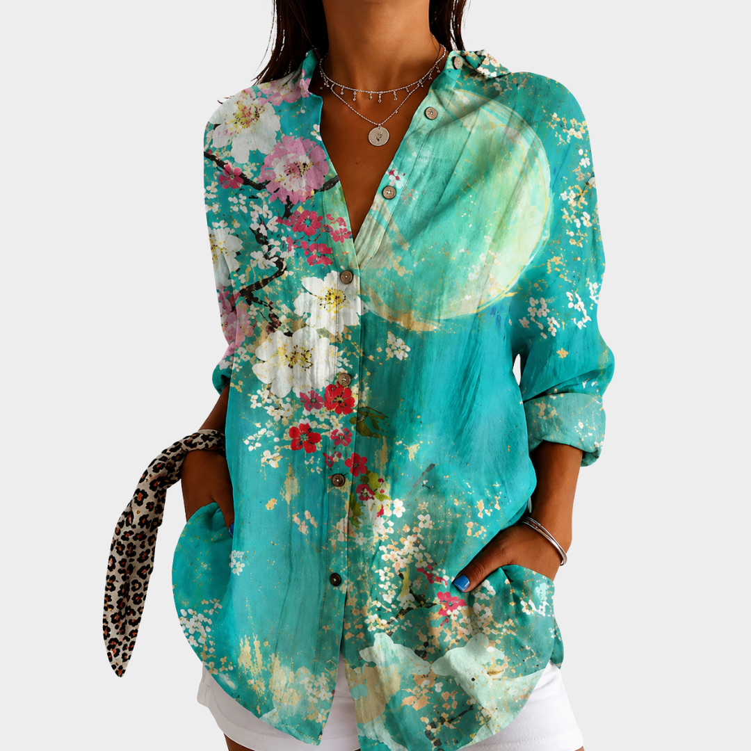 Women’s Floral Print Dressy Blouse