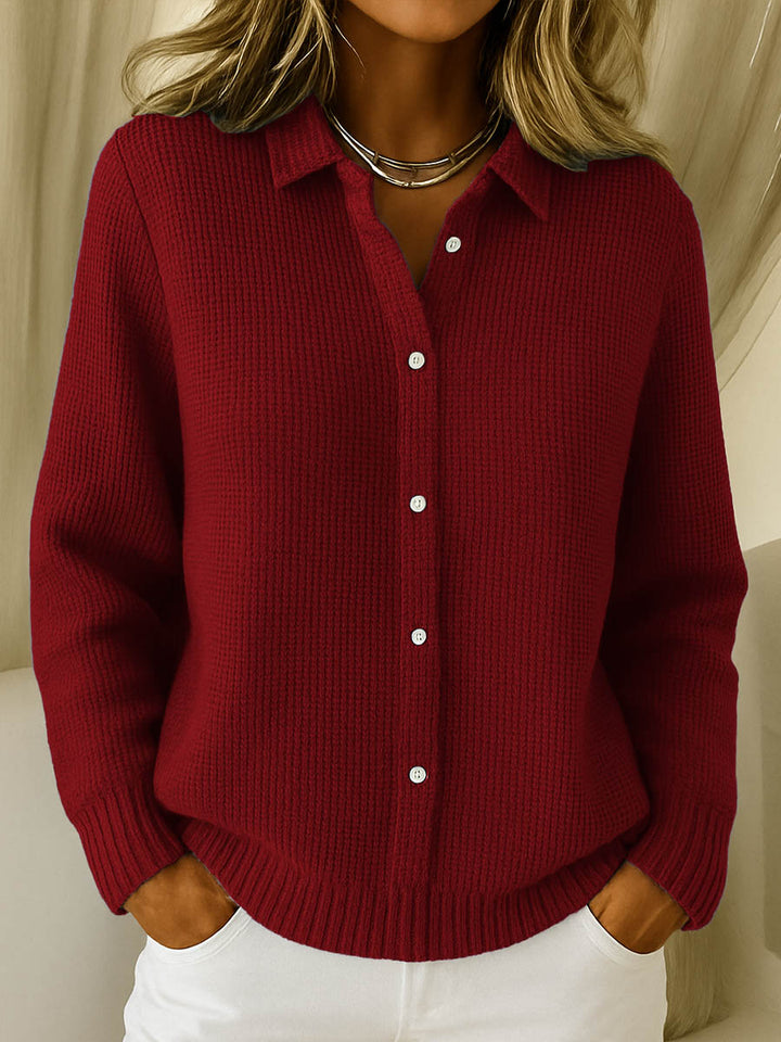 Women’s Soft Knit Button Front Long Sleeve Cardigan
