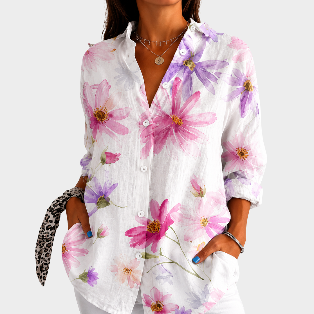 Women’s Lightweight Floral Print Blouse