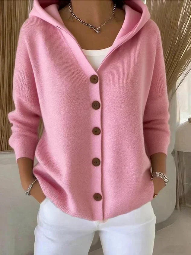 Women’s Soft Knit Hooded Cardigan