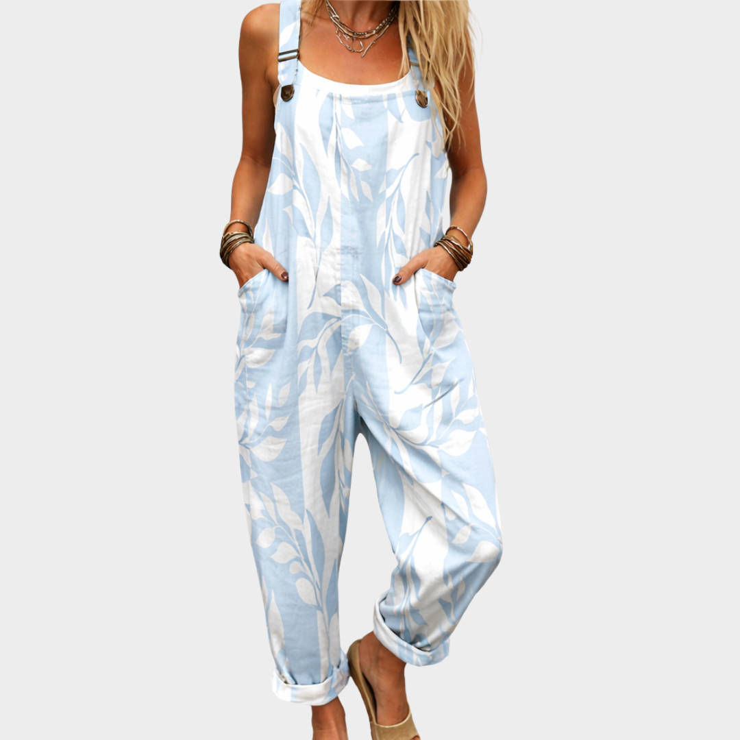 Women’s Relaxed Fit Printed Dungarees