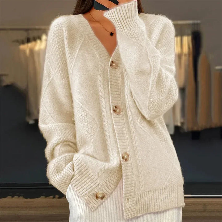 Women’s Soft Button Front Long Sleeve Cardigan