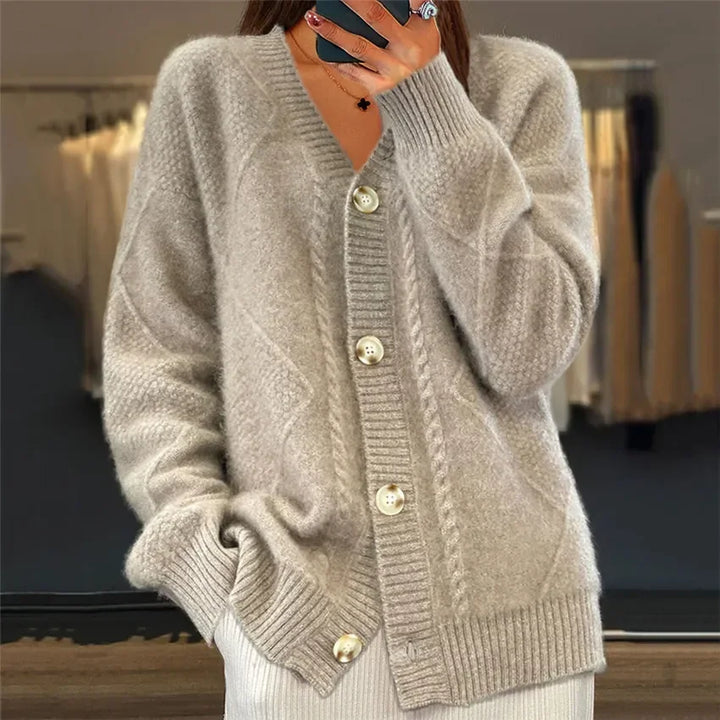 Women’s Soft Button Front Long Sleeve Cardigan