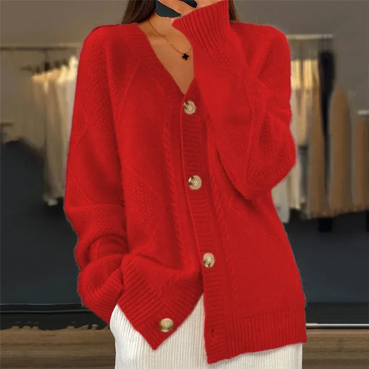 Women’s Soft Button Front Long Sleeve Cardigan