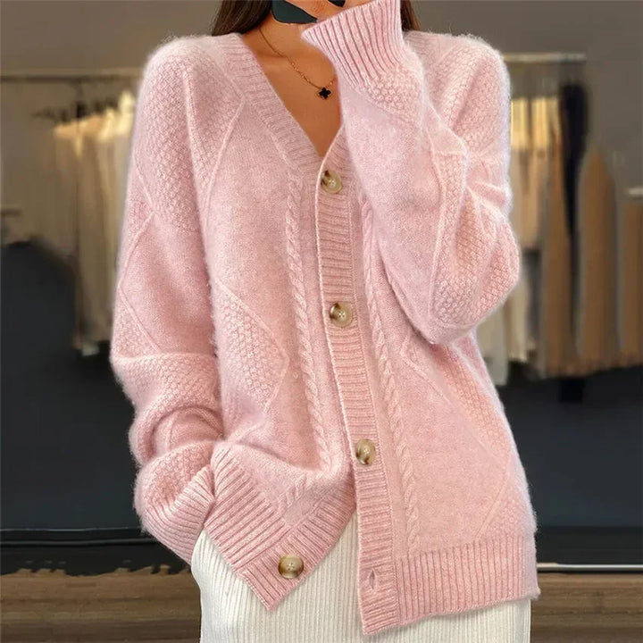 Women’s Soft Button Front Long Sleeve Cardigan