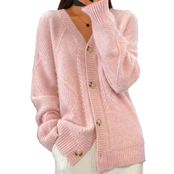 Women’s Soft Button Front Long Sleeve Cardigan