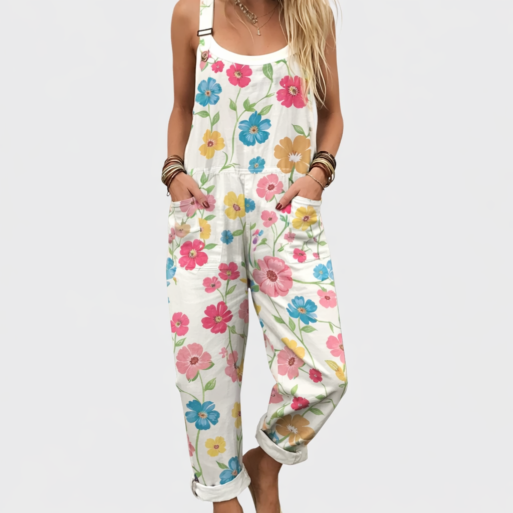 Women’s Comfortable Printed Dungarees