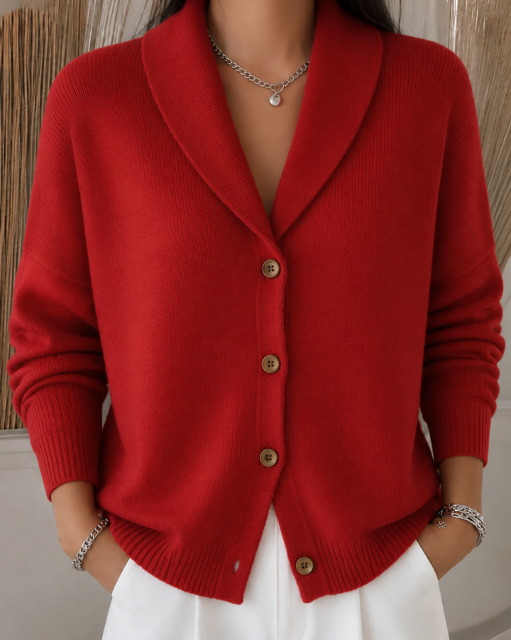 Women’s Button-Front Collared Cardigan