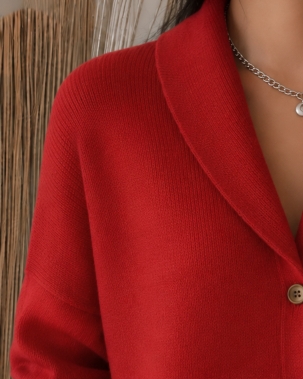 Women’s Button-Front Collared Cardigan