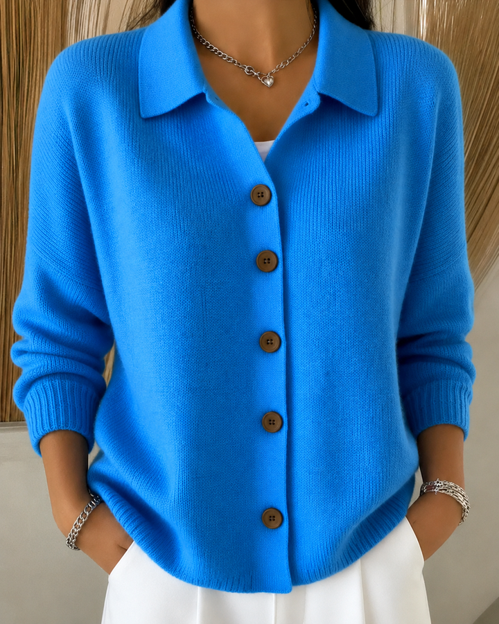 Women’s Button-Front Collared Cardigan