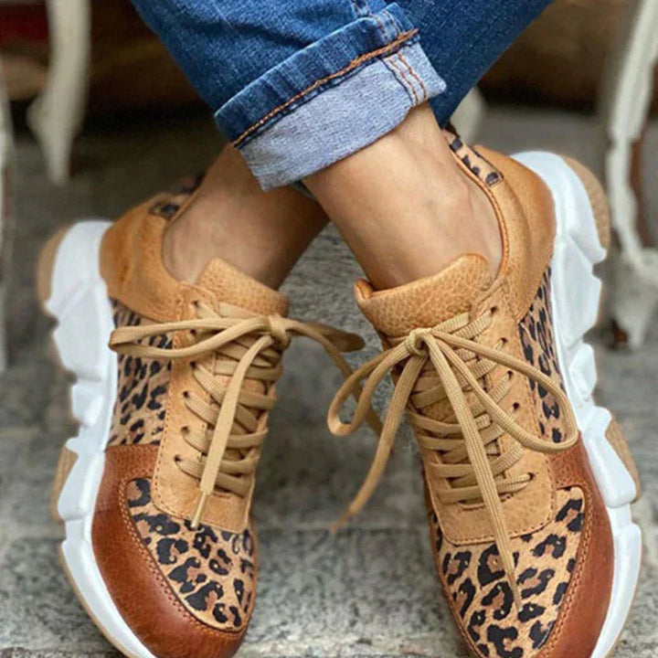 Crissa | Chic & Comfortable Leopard Print Sneakers