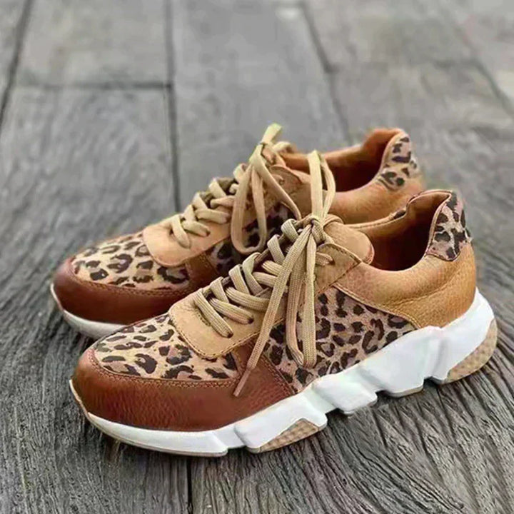 Crissa | Chic & Comfortable Leopard Print Sneakers