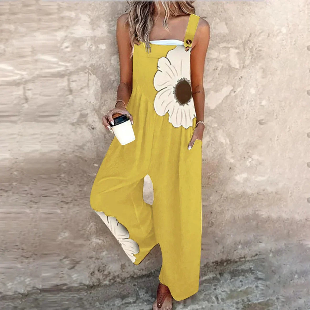 Women’s Relaxed Fit Printed Dungarees