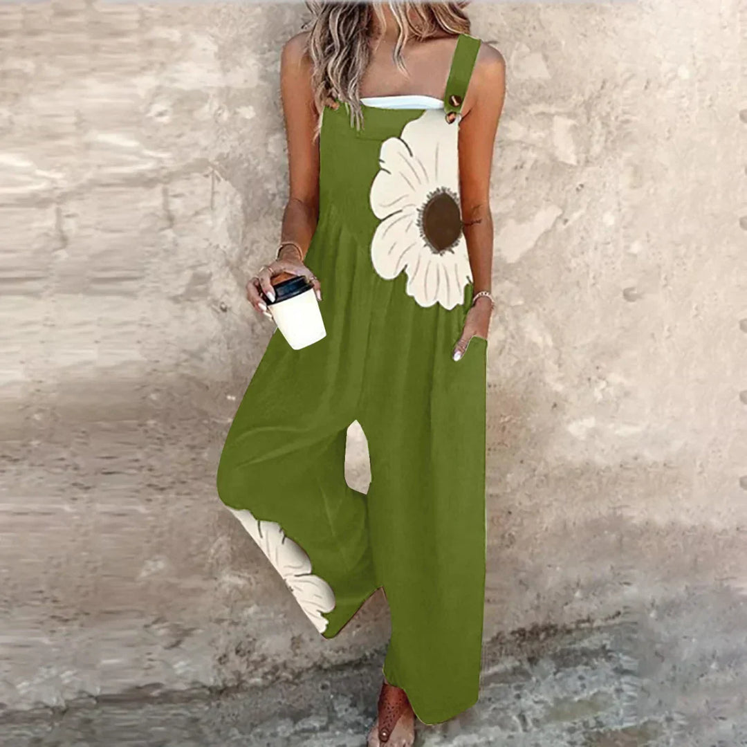 Women’s Relaxed Fit Printed Dungarees