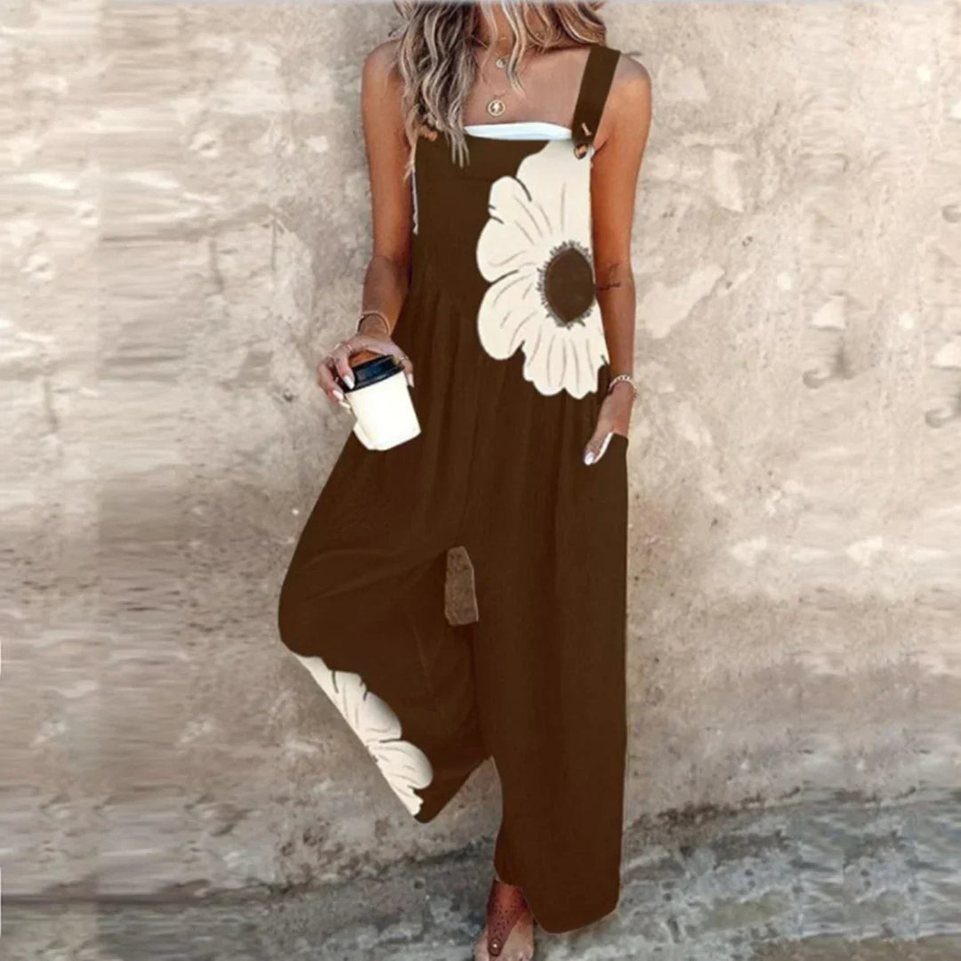 Women’s Relaxed Fit Printed Dungarees