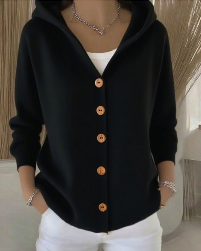 Women’s Soft Knit Hooded Cardigan