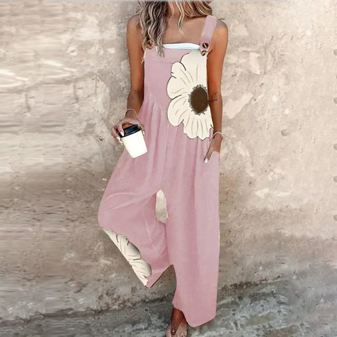 Women’s Relaxed Fit Printed Dungarees