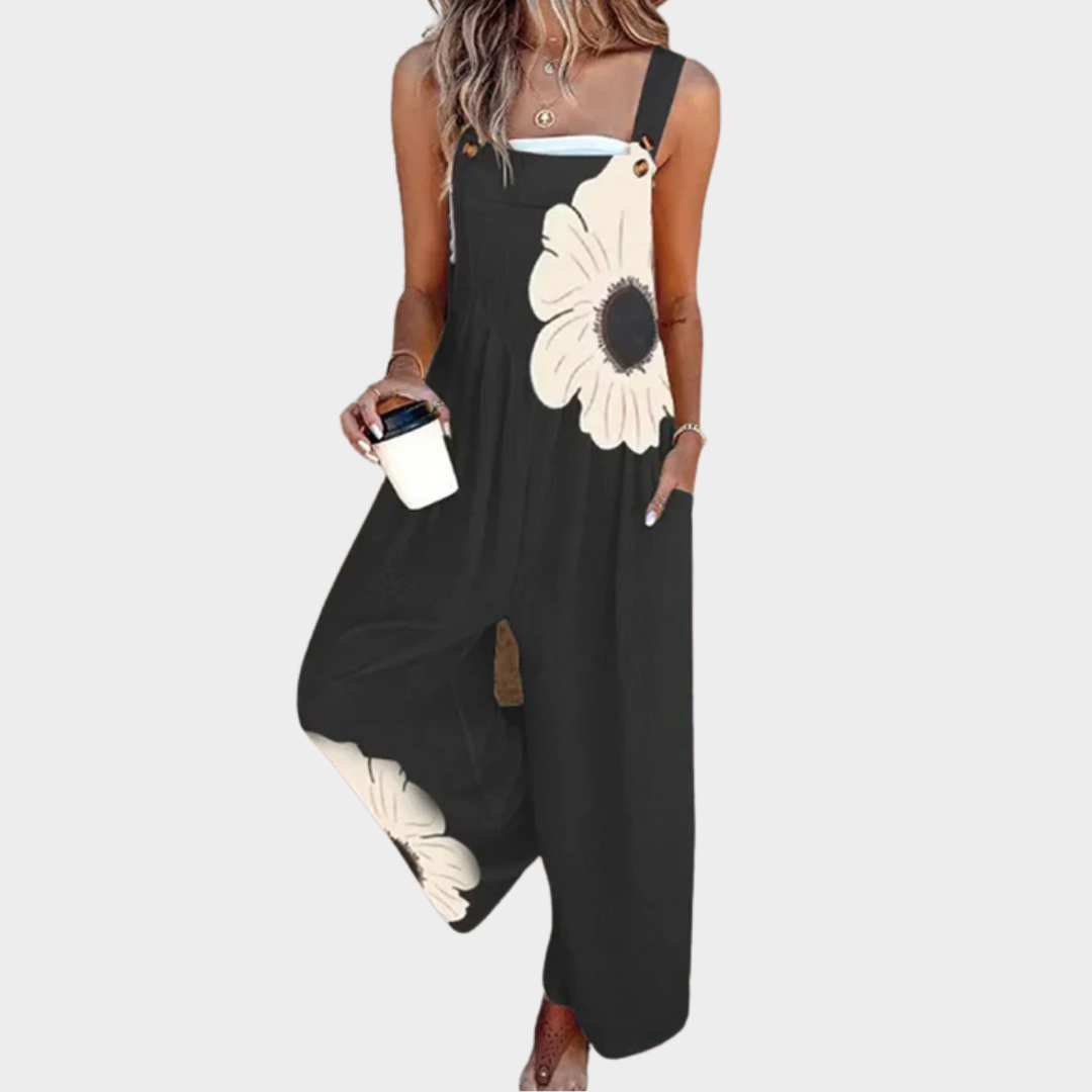 Women’s Relaxed Fit Printed Dungarees