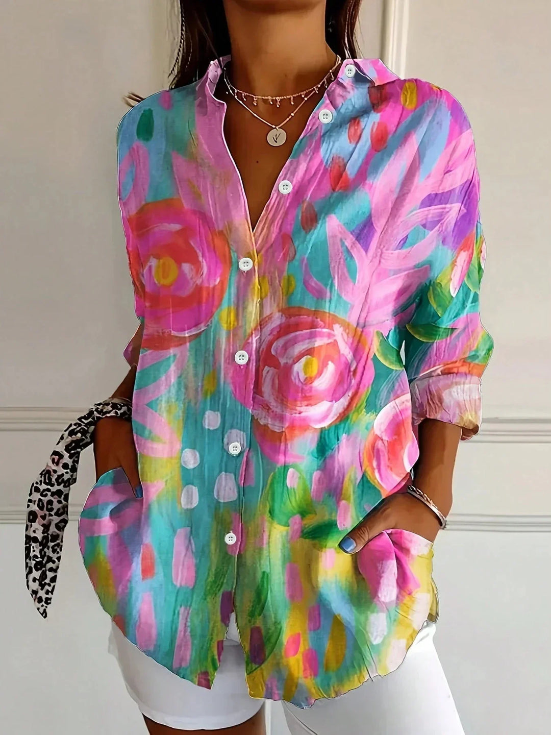 Astrid | Vibrant Patterned Blouse