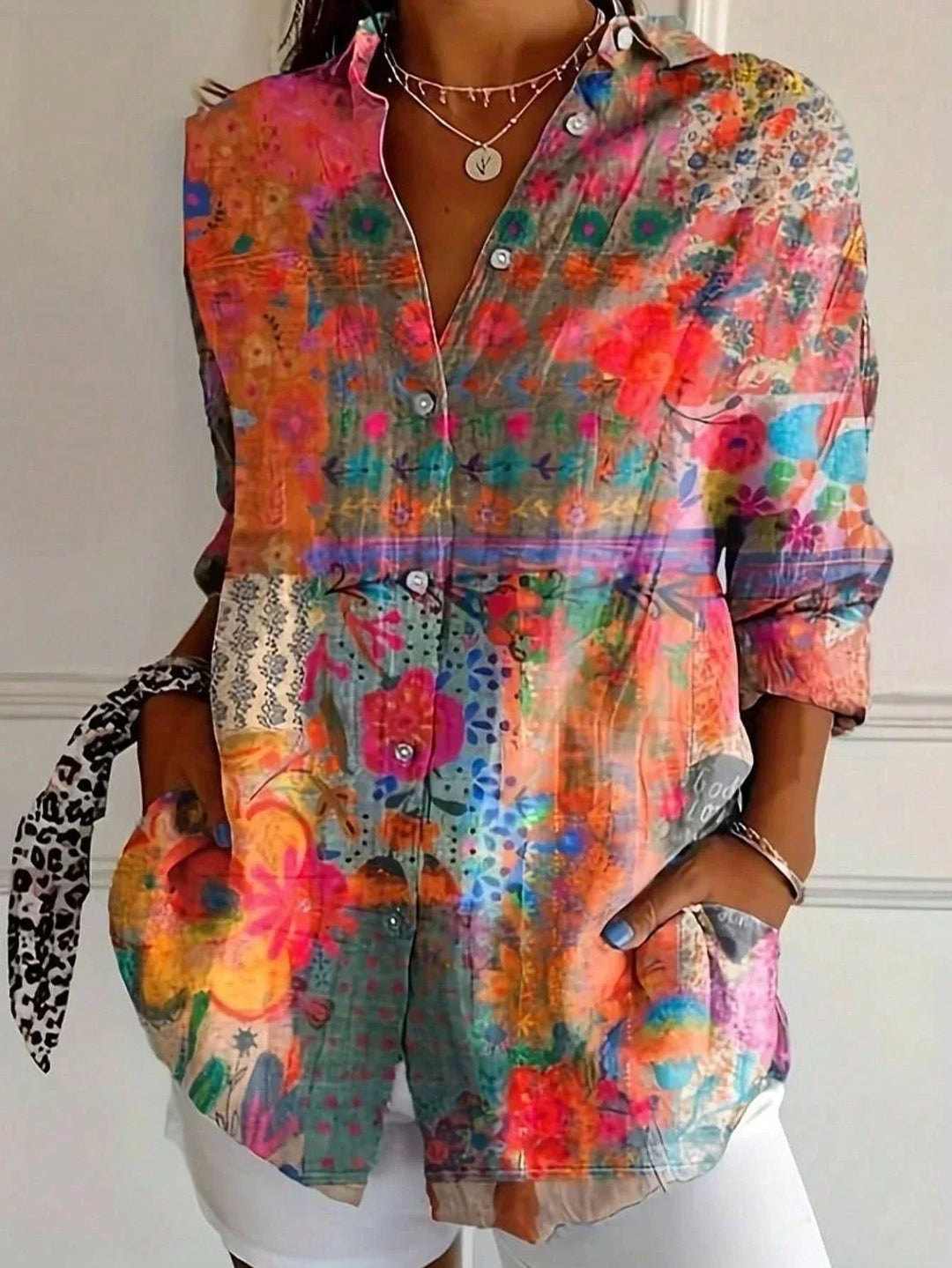 Astrid | Vibrant Patterned Blouse
