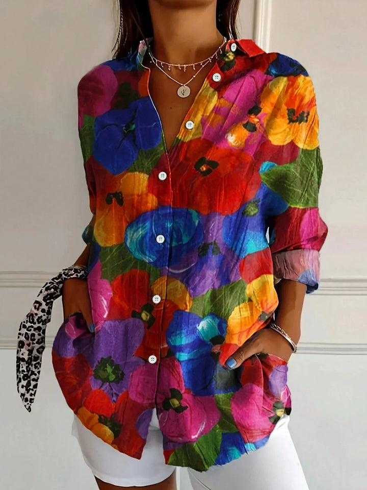 Astrid | Vibrant Patterned Blouse