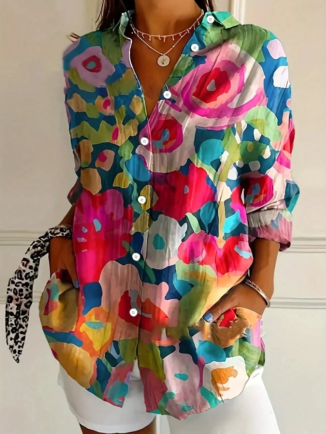 Astrid | Vibrant Patterned Blouse