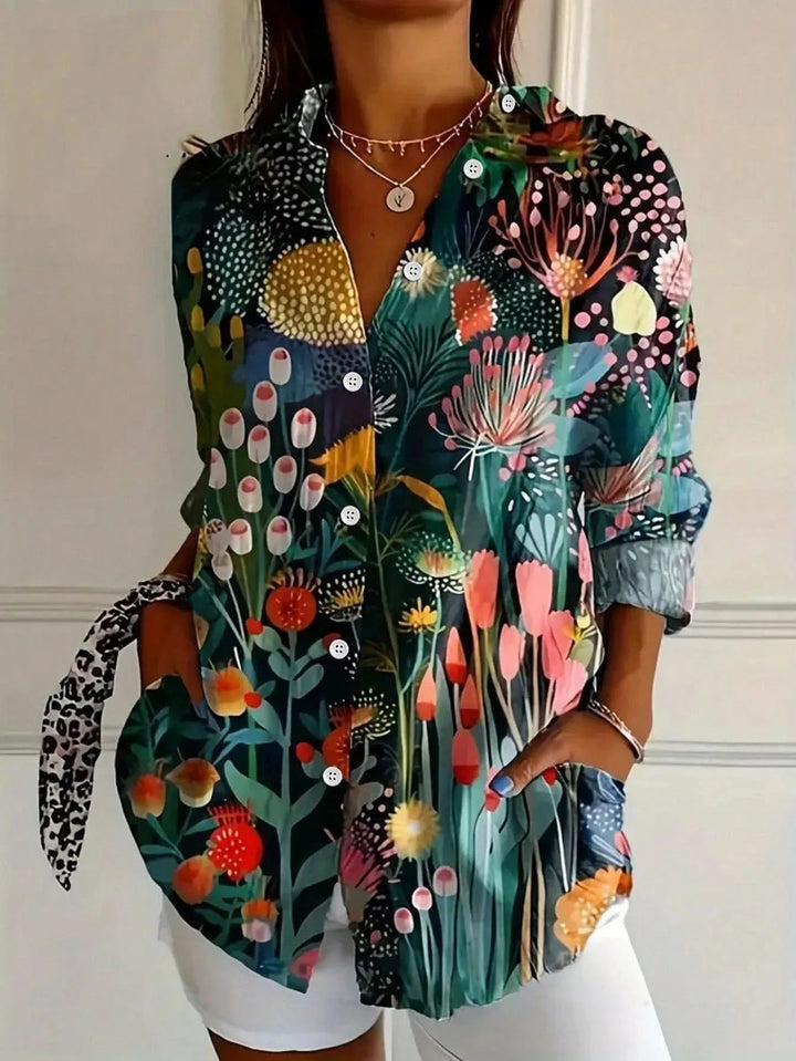 Astrid | Vibrant Patterned Blouse