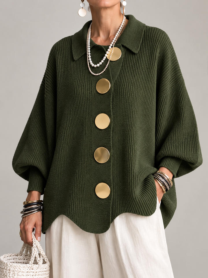 Women’s Oversized Collared Cardigan