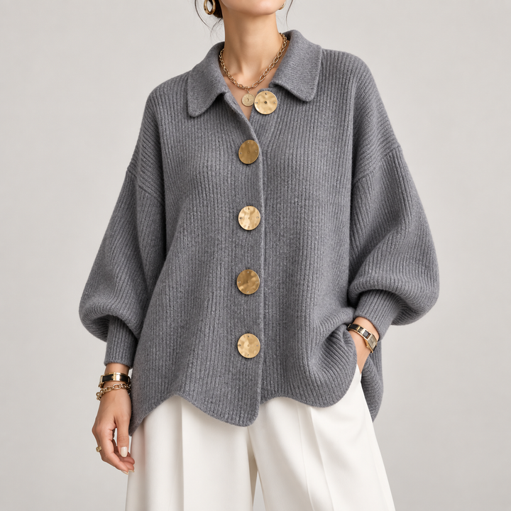 Women’s Oversized Collared Cardigan