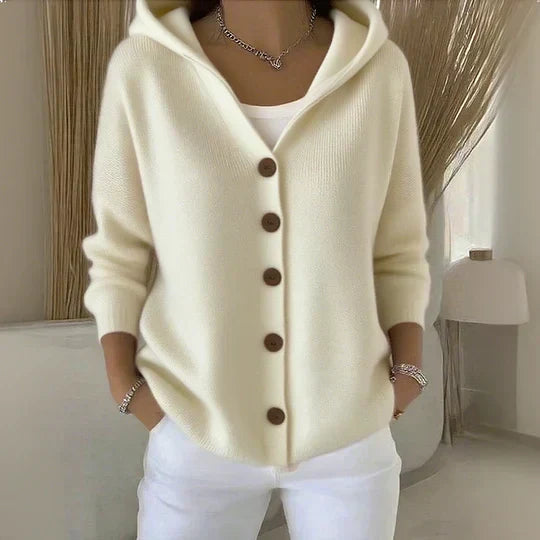 Women’s Soft Knit Hooded Cardigan