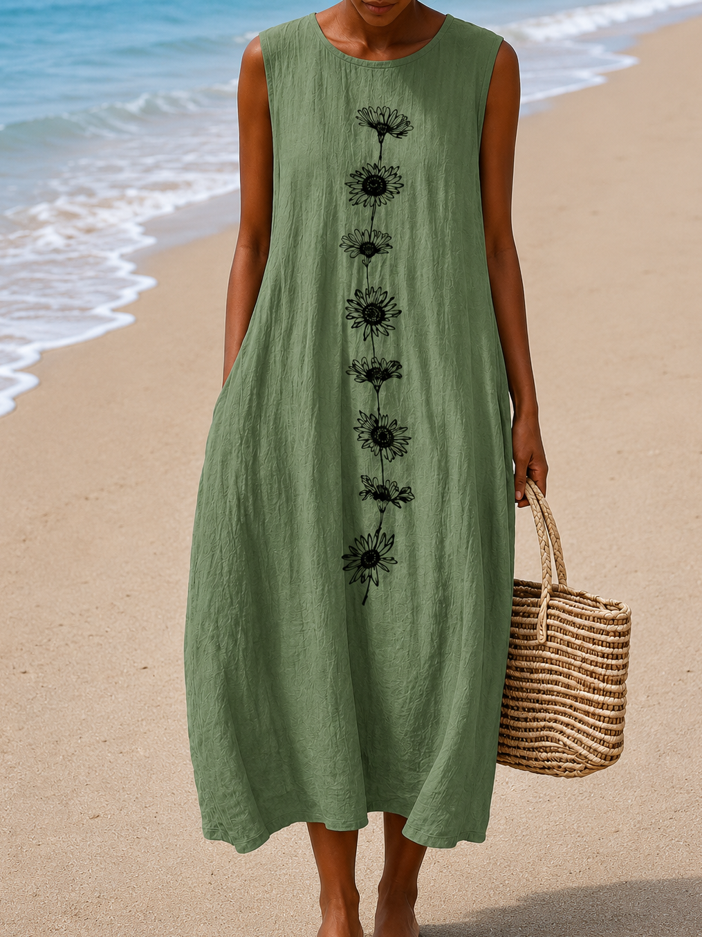Cheryl Women's Sleeveless Casual Dress - Effortless Everyday Style