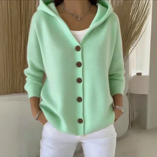 Women’s Soft Knit Hooded Cardigan