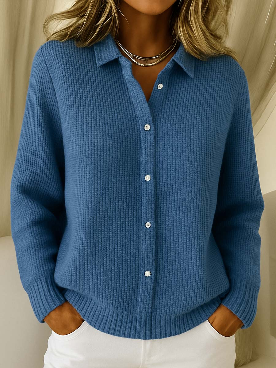 Women’s Soft Knit Button Front Long Sleeve Cardigan