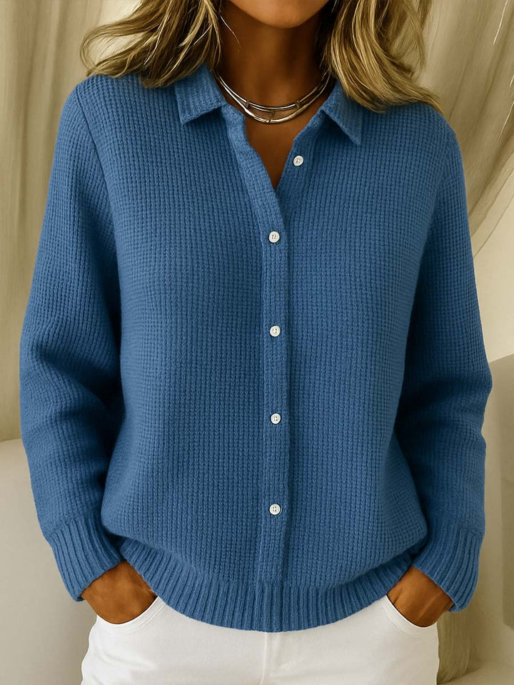 Women’s Soft Knit Button Front Long Sleeve Cardigan