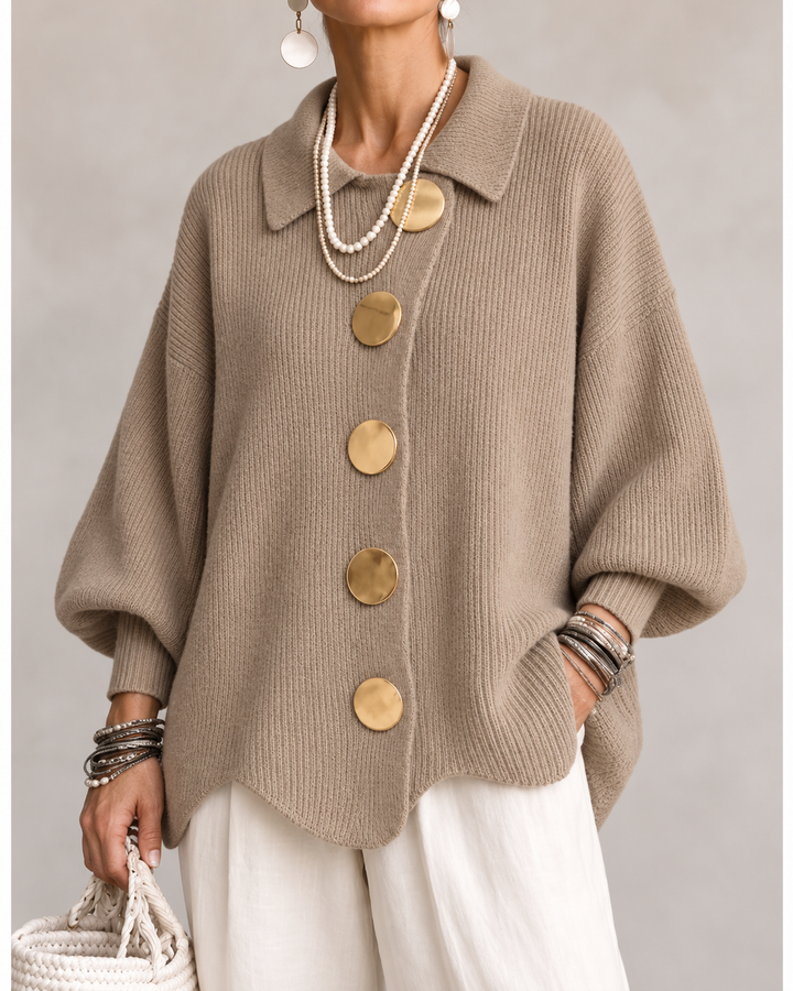 Women’s Oversized Collared Cardigan