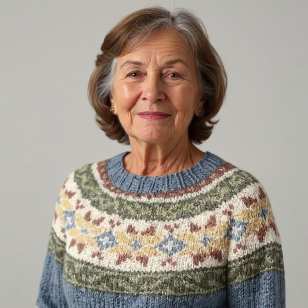 Women’s Patterned Knit Pullover Sweater